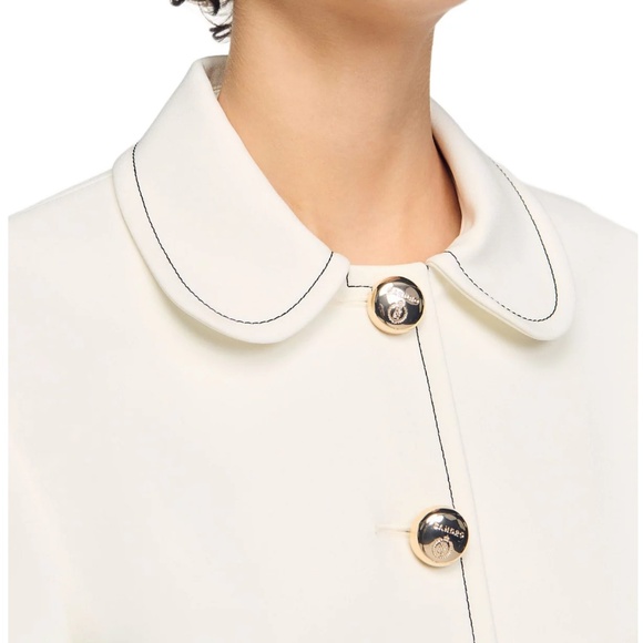 Elodie Peter Pan Collar Cropped Jacket - Picture 3 of 8